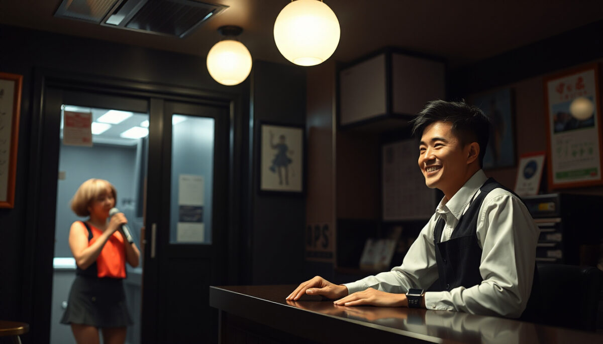 カラオケの受付近くの部屋